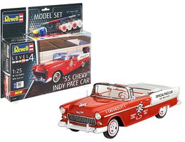 Revell-Germany 1/25 1955 Chevy Indy Pace Car w/paint & glue Revell-Germany 1/25 1955 Chevy Indy Pace Car w/paint & glue