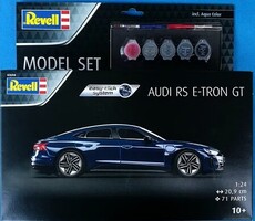 Revell-Germany Audi RS E-Tron GT Car Paint & Glue 1/24 Scale Snap Kit #67698
