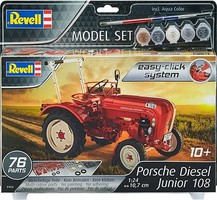 Revell-Germany 1/24 Porsche Diesel Junior 108 Farm Tractor (Snap) w/paint & glue Revell-Germany 1/24 Porsche Diesel Junior 108 Farm Tractor (Snap) w/paint & glue