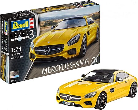 Revell-Germany Mercedes AMG GT Car Plastic Model Car Kit 1/24 Scale #7028