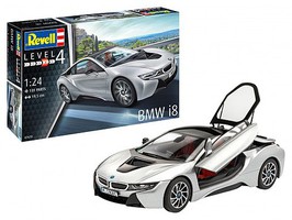 Revell-Germany BMW i8 Sports Car Plastic Model Car Kit 1/24 Scale #7670