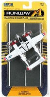 Runway-24 P38J Lightning USAAF (Red Wingtips) WWII Plane