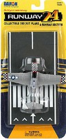 Runway-24 P51 Checkered Nose WWII Plane