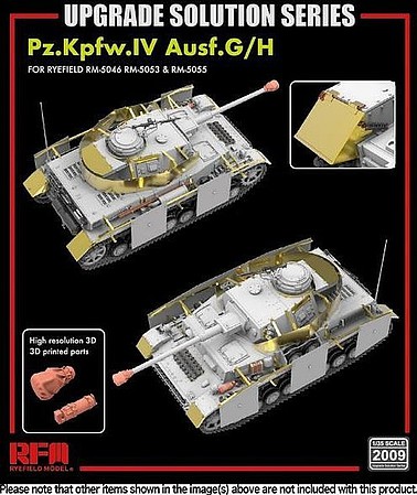 Rye Pz.Kpfw.IV Upgrade Kit Plastic Model Vehicle Accessory 1/35 Scale #2009