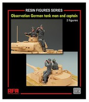 Rye German Panzer Tankman + Captain Kit Plastic Model Military Figure 1/35 Scale #2015