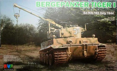 Rye Bergepanzer Tiger I Sd.Kfz.185 Plastic Model Military Vehicle Kit 1/35 Scale #5008