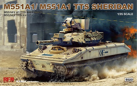 Rye M551A1 / M551A1 TTS Sheridan Plastic Model Military Vehicle Kit 1/35 Scale #5020
