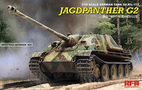 Rye Jagdpanther G2 with Full Interior Plastic Model Military Vehicle Kit 1/35 Scale #5022