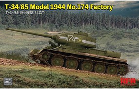 Rye T-34/85 Model 1944 #174 Factory Plastic Model Military Vehicle Kit 1/35 Scale #5040