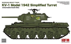 Rye KV-1 Model 1942 with Simplified Turret Plastic Model Military Vehicle Kit 1/35 Scale #5041