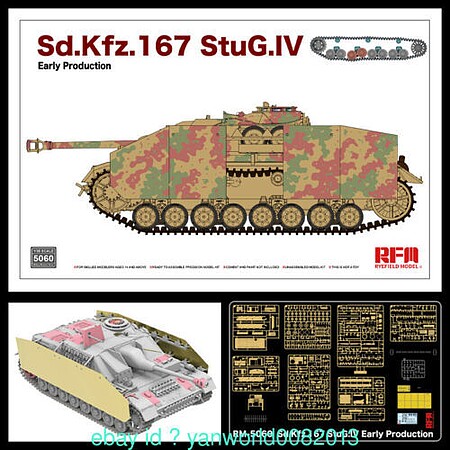 Rye Sd.Kfz.167 StuG.IV Early Production Plastic Model Military Tank Kit 1/35 Scale #5060