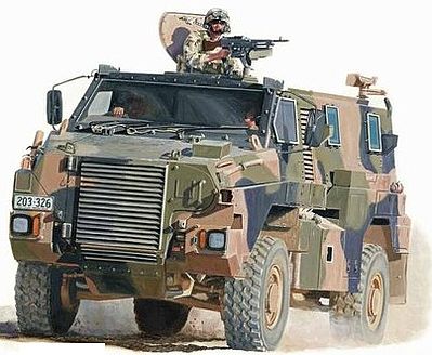 Showcase Bushmaster Protected Mobility Vehicle Plastic Model Military Truck Kit 1/35 #35001