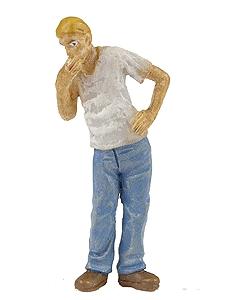 Scenic-Expr Typical Americans - Pete The Tuff Kid - 1/50 O Scale Model Railroad Figure #1030