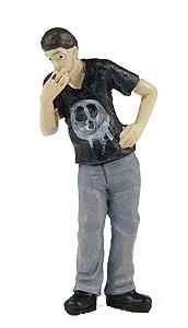 Scenic-Expr Everyday People - Luke Punk Kid - 1/50 O Scale Model Railroad Figure #1031
