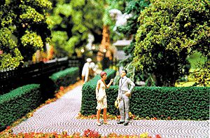 Scenic-Expr Ornamental Hedges & Shrubbery - Boxwood Hedges (green) Model Railroad Scenery Supplies #510