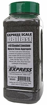 Scenic-Expr Natural Stone Ballast #40 Blended (1 Quart) Model Railroad Ground Cover #se0353