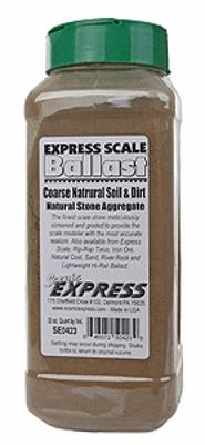 Scenic-Expr Coarse Natural Soil & Dirt (1 Quart) Model Railroad Ground Cover #se0423