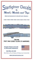 Starfighter 1/700 USS Essex Class CV Markings Post War for DML & TSM