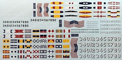 Starfighter USN Warship Decals Plastic Model Ship Decal 1/700 Scale #71027