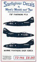 Starfighter F9F Panthers Pt.2 Marines over Korea for HBO Plastic Model Aircraft Decal 1/72 #72146 Starfighter F9F Panthers Pt.2 Marines over Korea for HBO Plastic Model Aircraft Decal 1/72 #72146