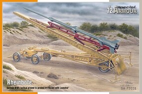 Special 1/72 Rheinbote German WWII Tactical Ground-to-Ground V4 Rocket w/Launcher