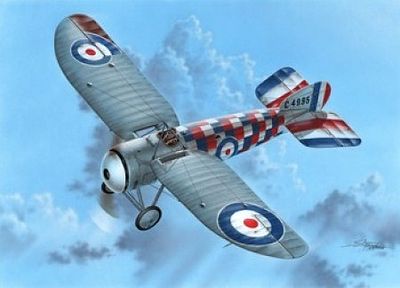 Special Bristol M 1C Checkers & Stripes Fighter (New Tool) Plastic Model Airplane Kit 1/32 #32060
