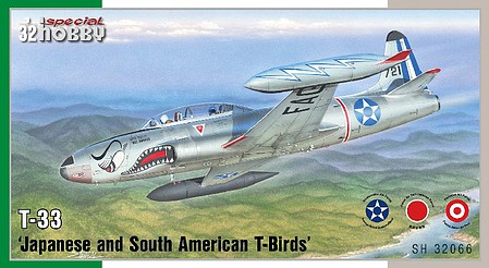 Special T-33 Japanese and South American T-Birds Plastic Model Airplane Kit 1/32 Scale #32066
