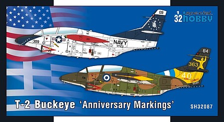 Special T-2 Buckeye Anniversary Markings Plastic Model Airplane Kit 1/32 Scale #32087
