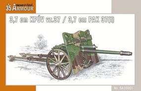 Special 3,7cm PAK 37(t) Anti-Tank Gun (New Tool) Plastic Model Military Vehicle 1/35 Scale #35001