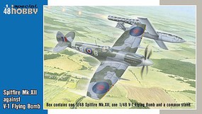 Special 1/48 Spitfire Mk XII Aircraft against Fieseler Fi103 V1 Flying Bomb Aircraft (2 Kits) Special 1/48 Spitfire Mk XII Aircraft against Fieseler Fi103 V1 Flying Bomb Aircraft (2 Kits)