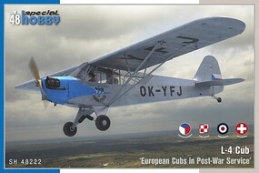 Special L-4 Cub 'European Cubs in Post War Service' Plastic Model Airplane Kit 1/48 Scale #48222