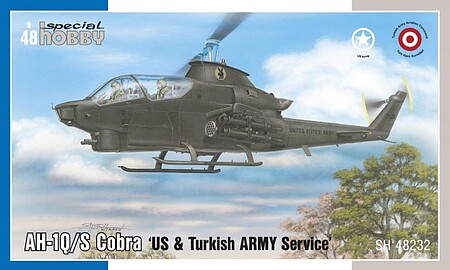 Special 1/48 AH1Q/S Cobra US & Turkish Army Helicopter