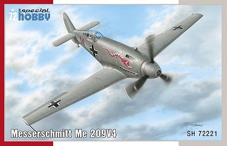 Special Messerschmitt Me209V4 Fighter Plastic Model Airplane Kit 1/72 Scale #72221