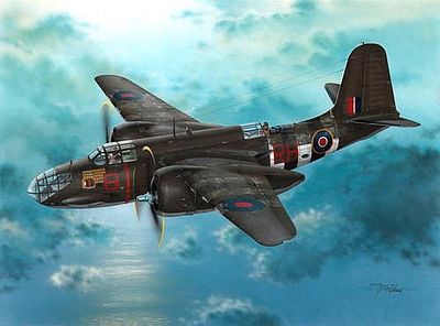Special Boston Mk IIIA Bomber over D-Day Beaches Plastic Model Airplane Kit 1/72 Scale #72287