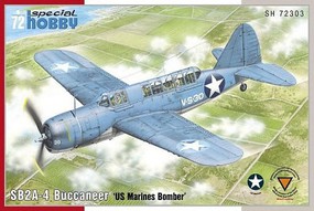 Special SB2A4 Buccaneer US Marines Bomber Plastic Model Airplane Kit 1/72 Scale #72303