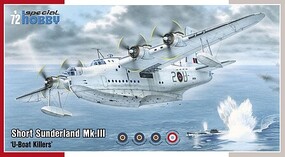 Special 1/72 Short Sunderland Mk III U-Boat Killers Flying Boat Aircraft (Re-Issue)