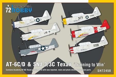 Special AT6C/D (SNJ3/3C) Texan Training to Win Aircraft Plastic Model Airplane Kit 1/72 #72450