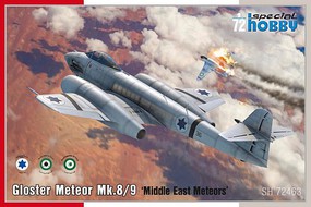 Special Gloster Meteor Mk 8/9 Middle East Jet Fighter Plastic Model Airplane Kit 1/72 Scale #72463