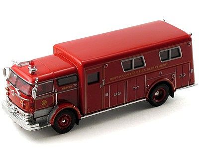Sig 1960 Mack C Rescue Box Truck (Red) Diecast Model Truck 1/50 Scale #32425red
