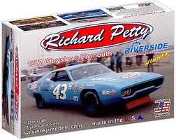 Salvinos 1/25 Richard Petty #43 1972 Chrysler Plymouth Riverside Intl Raceway Winner Race Car
