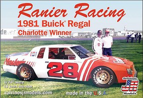 Salvinos 1981 #28 Buick Regal Charlotte Winner Plastic Model Racecar Kit 1/25 Scale #19812