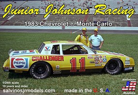 Salvinos Darrell Waltrip #11 1983 Chevrolet Monte Carlo Plastic Model Racecar Kit 1/24 Scale #19833