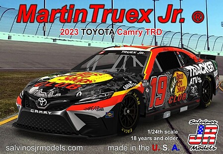 Salvinos Martin Truex Jr 2023 Toyota Camry TRD Plastic Model Racecar Kit 1/24 Scale #2023mtp