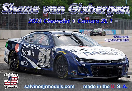 Salvinos 1/24 Shane Van Gisbergen 2023 NASCAR Chevrolet Camaro ZL1 Race Car (Primary Livery) (Ltd Prod)