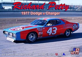 Salvinos 1977 Dodge Charger Richard Petty #43 Plastic Model Car Kit 1/25 Scale #38242