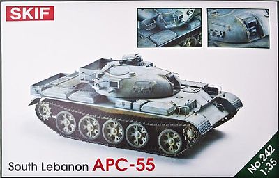 Skif APC55 South Lebanon Army Armored Carrier Plastic Model Military Tank Kit 1/35 #242