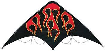 Skydog Learn To Fly Flames Sport 48x23 Multi Line Kite #20403