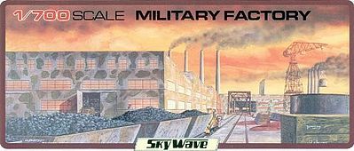 Skywave Military Factory Building (D) Plastic Model Military Diorama Kit 1/700 Scale #24