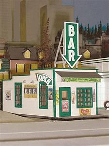 Scale-Univ Scholarship Series - Kit OMalleys Chartreuse Caboose Bar & Grill 3-1/2 x 7-1/2 - O-Scale