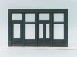 Smalltown 20' Flush Entry Store Front HO Scale Model Railroad Building Accessory #0002